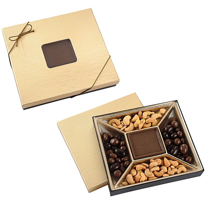 Custom Small Treat Mix - Gold Box - Milk Chocolate Bar