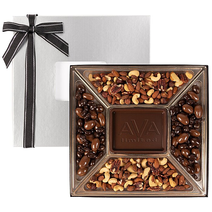 Custom Large Treat Mix - Silver Box - Dark Chocolate Bar